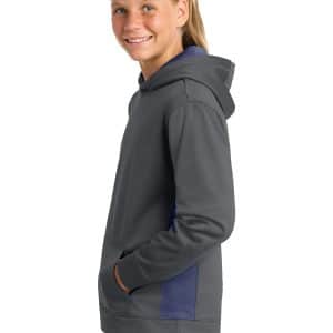 Youth Fleece Colorblock Hooded Pullover