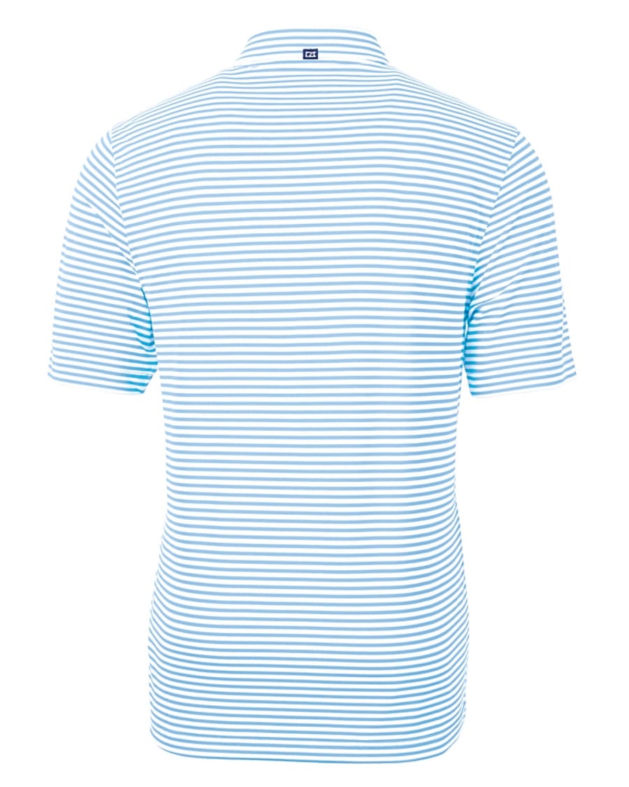Cutter and Buck Virtue Eco Pique Stripe Recycled Mens Polo 2 Cutter and Buck Virtue Eco Pique Stripe Recycled Mens Polo - Image 2