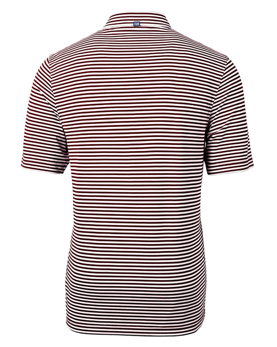 Cutter and Buck Virtue Eco Pique Stripe Recycled Mens Polo 3 Cutter and Buck Virtue Eco Pique Stripe Recycled Mens Polo - Image 3