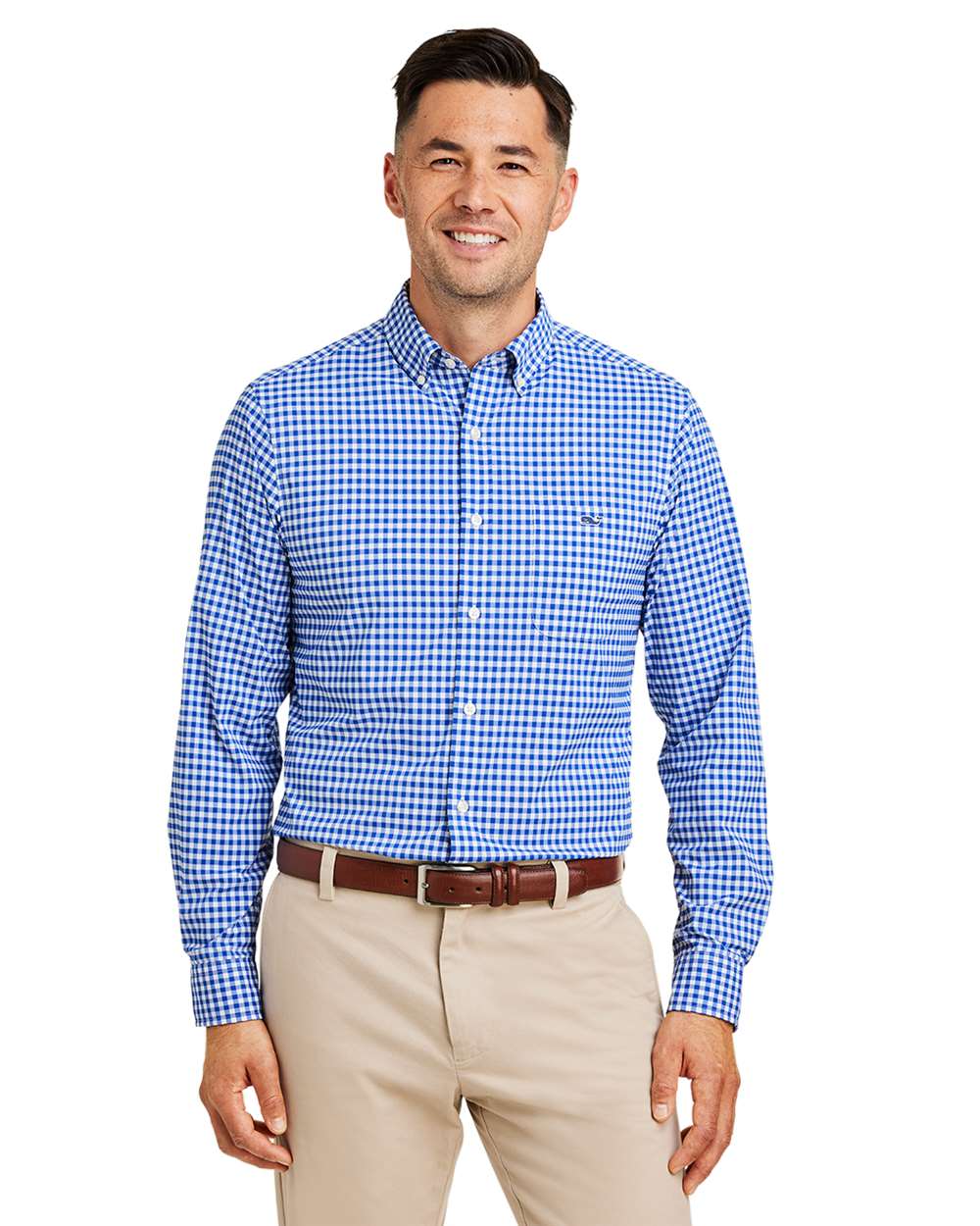 Men's On-The-Go Nylon Gingham Shirt 1 Men's On-The-Go Nylon Gingham Shirt