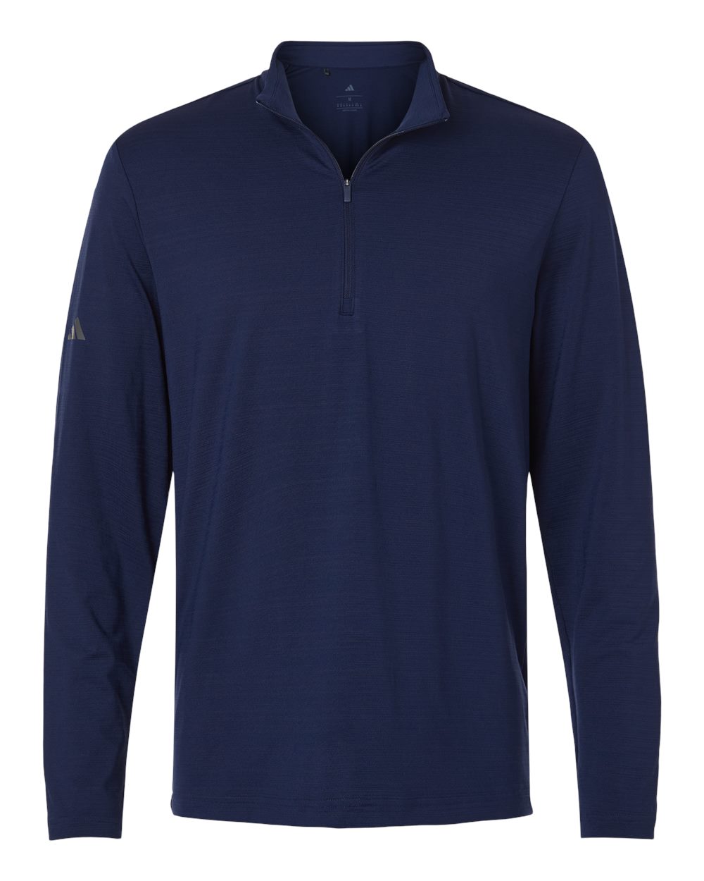 Adidas-Men's Textured Stripe Quarter-Zip Pullover 2 Adidas-Men's Textured Stripe Quarter-Zip Pullover - Image 2