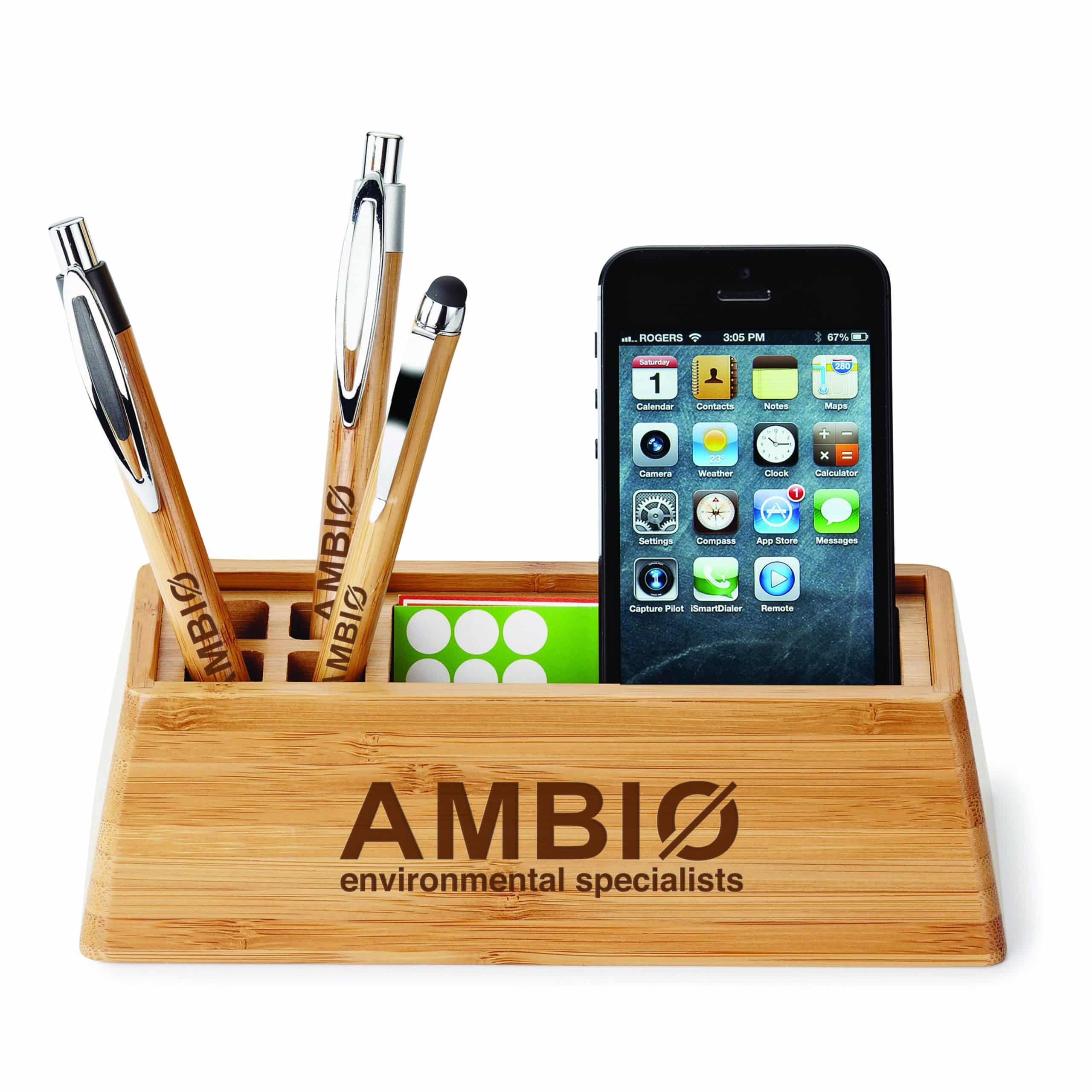 Bamboo Desktop Organizer 1 Bamboo Desktop Organizer