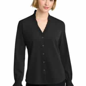 What's New 8 Brooks Brothers® Women’s Long Sleeve Ruffle Collar Blouse